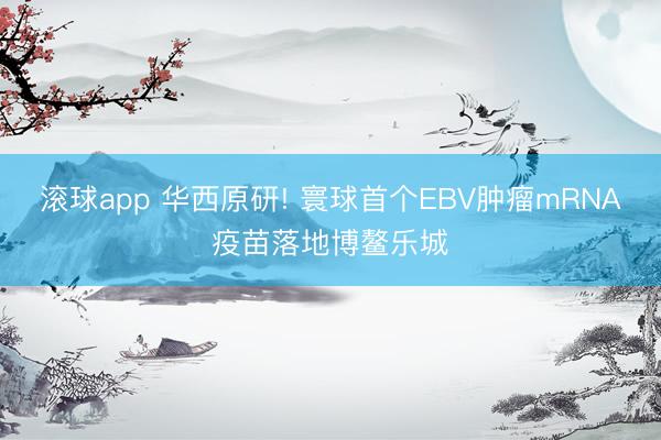 滚球app 华西原研! 寰球首个EBV肿瘤mRNA疫苗落地博鳌乐城